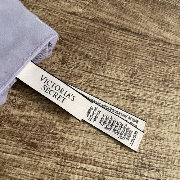 Victoria's Secret Light Purple Push Up Without Padding Bra Size 32D - Picture 4 of 4